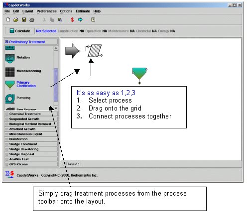 Building a Layout in CapdetWorks is as easy as 1-2-3